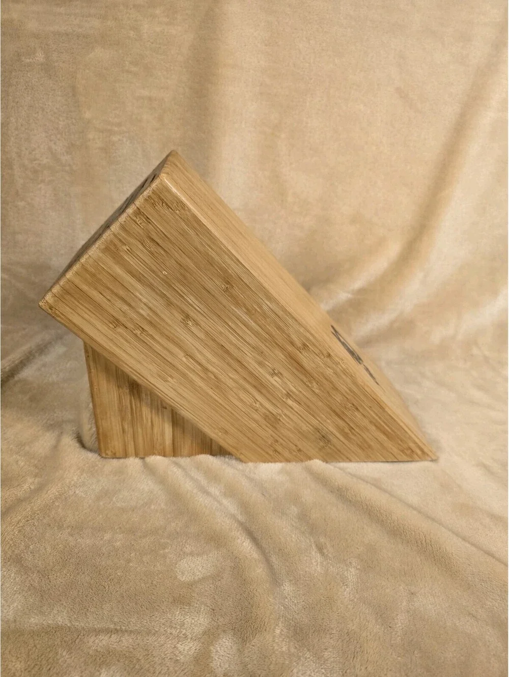 Shun 11-Slot Bamboo Knife Block For Chef Hone Blade Scissors Pairing Bread